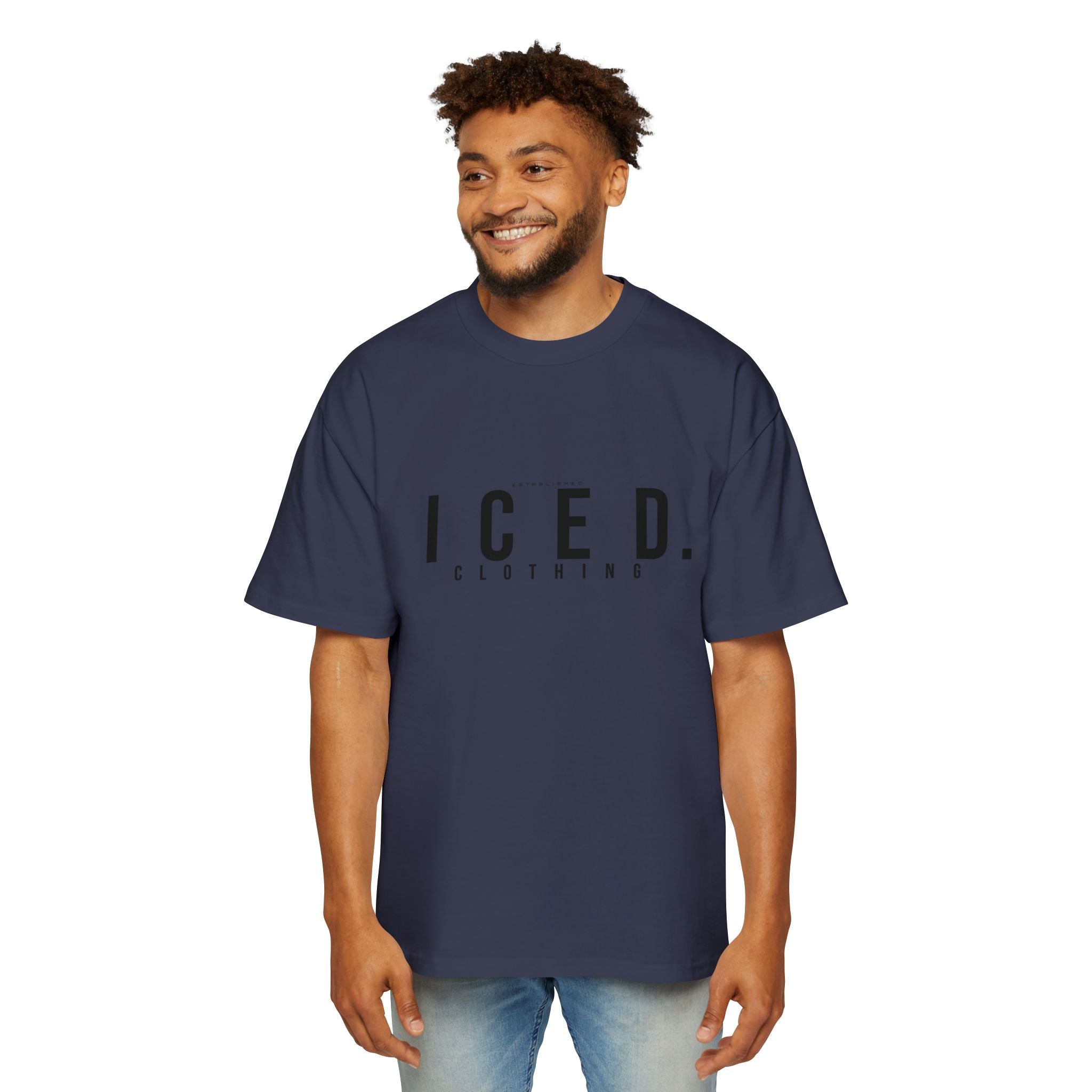 ICED. Established — Minimalist Men's Oversized Tee
