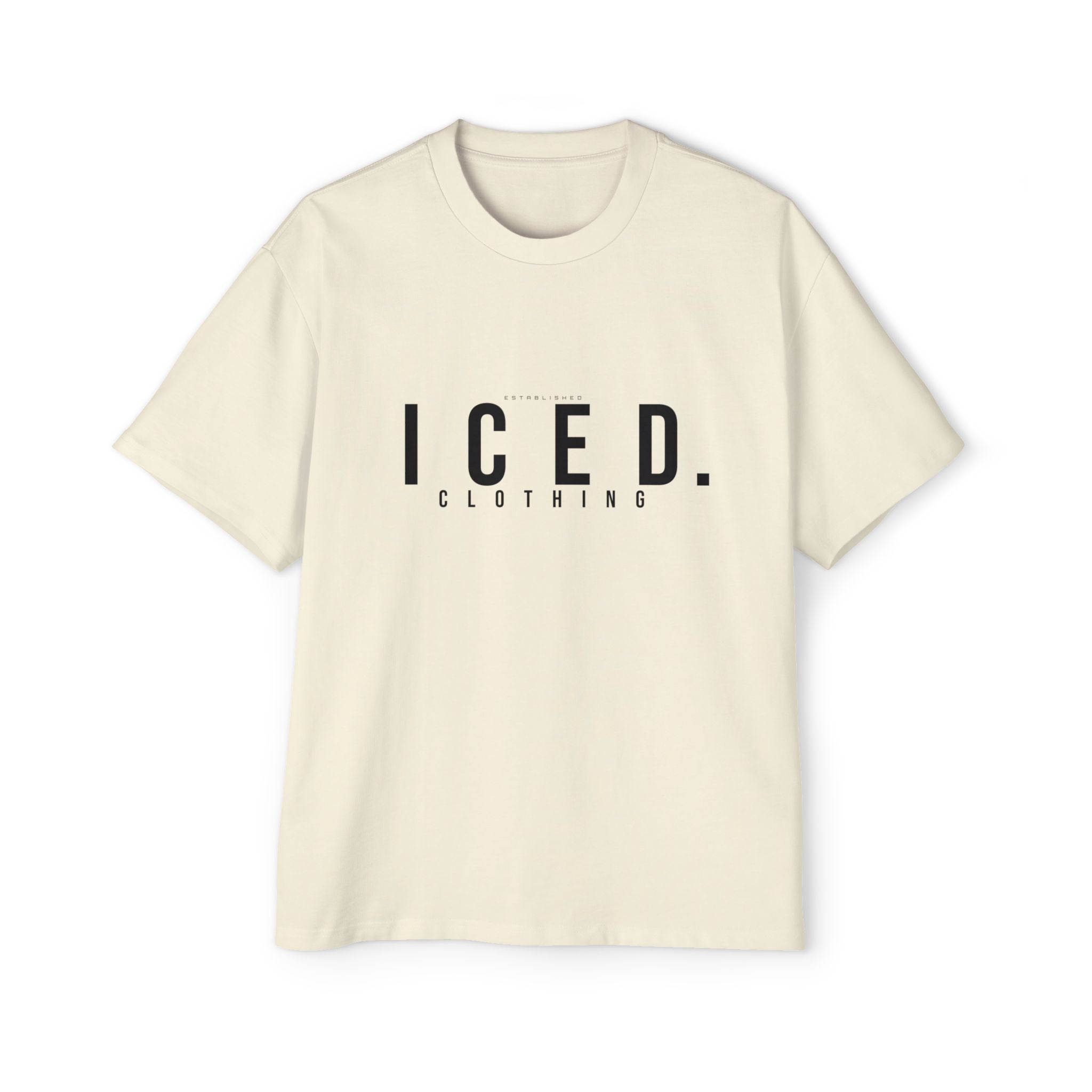 ICED. Established — Minimalist Men's Oversized Tee