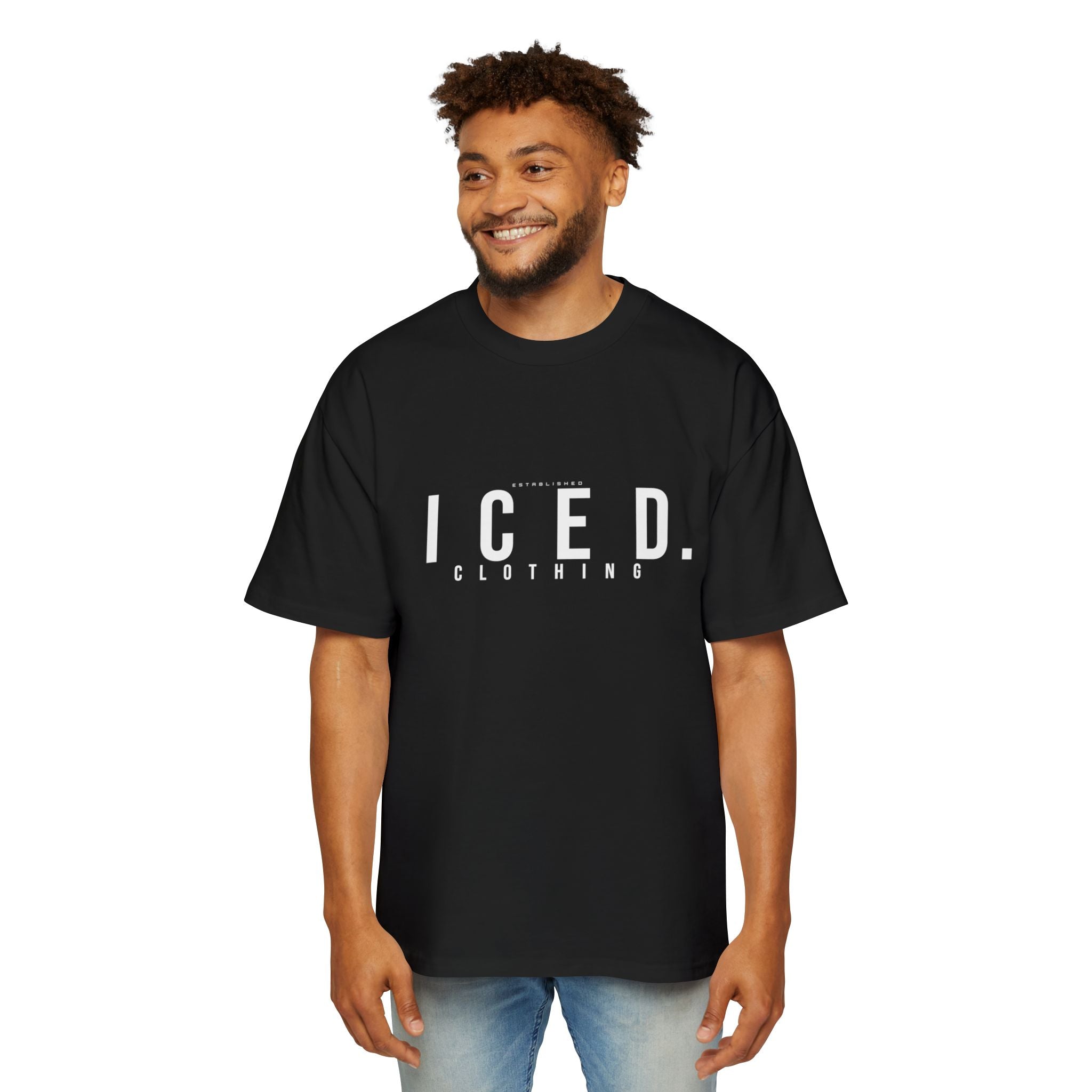 ICED. Established — Minimalist Men's Oversized Tee