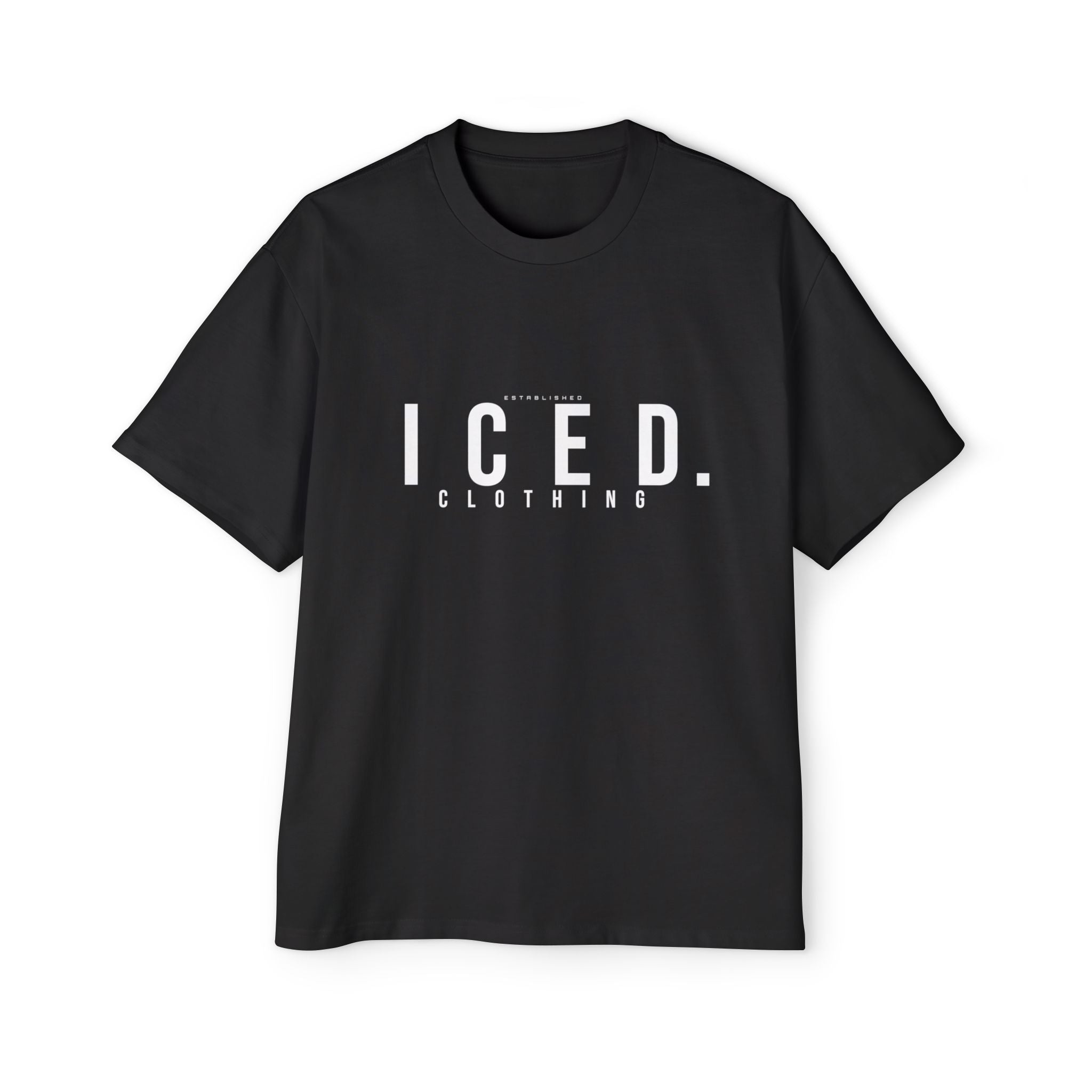 ICED. Established — Minimalist Men's Oversized Tee