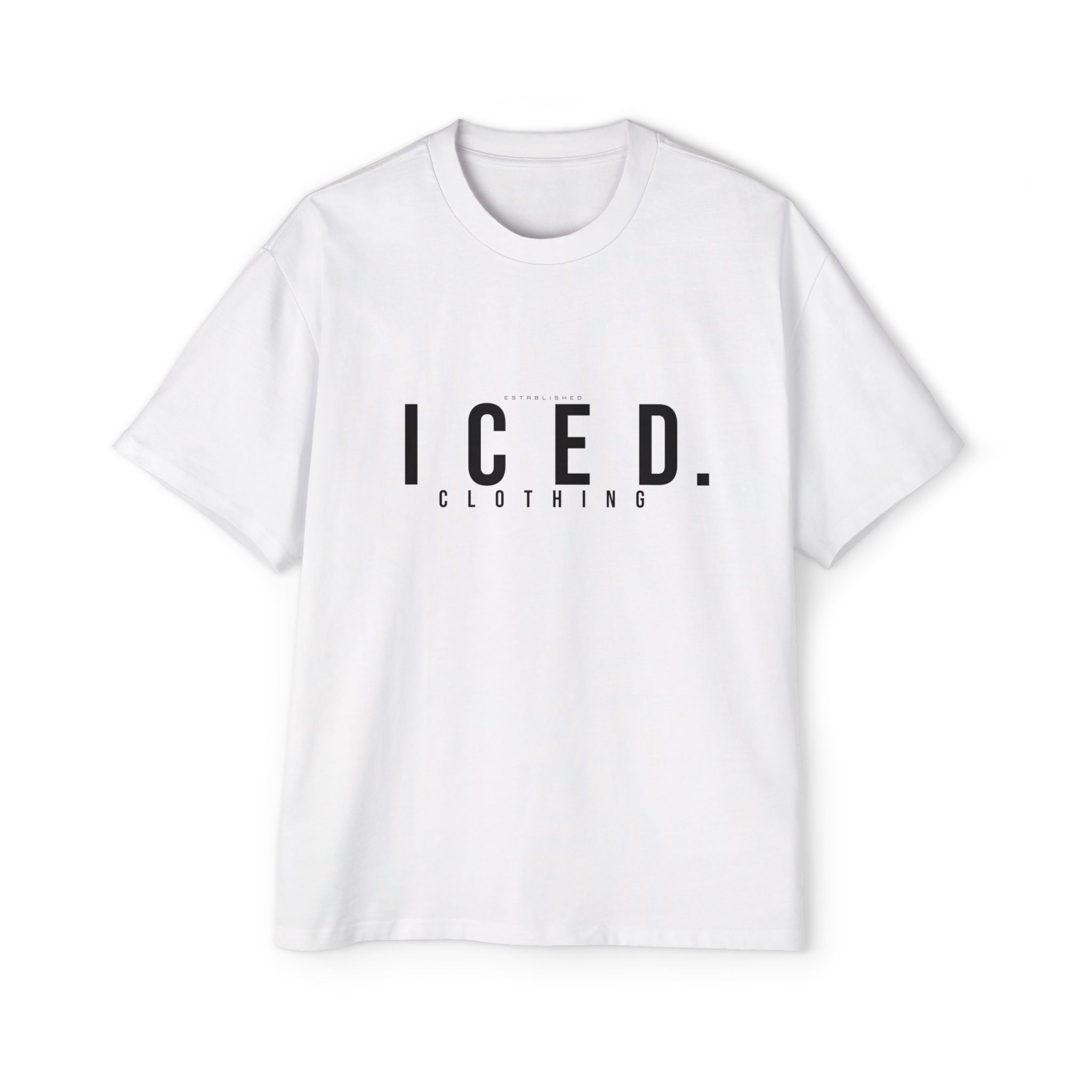 ICED. Established — Minimalist Men's Oversized Tee