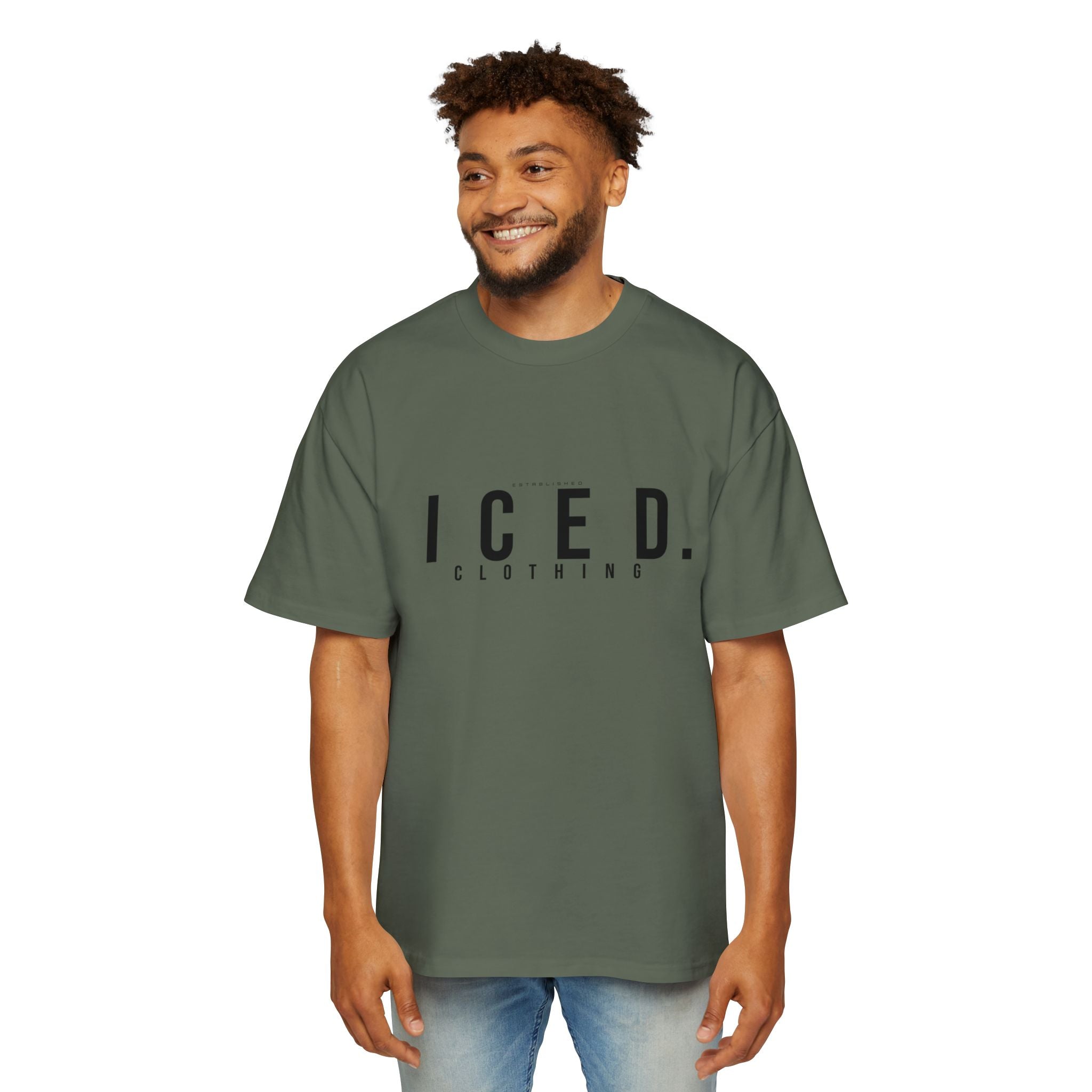 ICED. Established — Minimalist Men's Oversized Tee