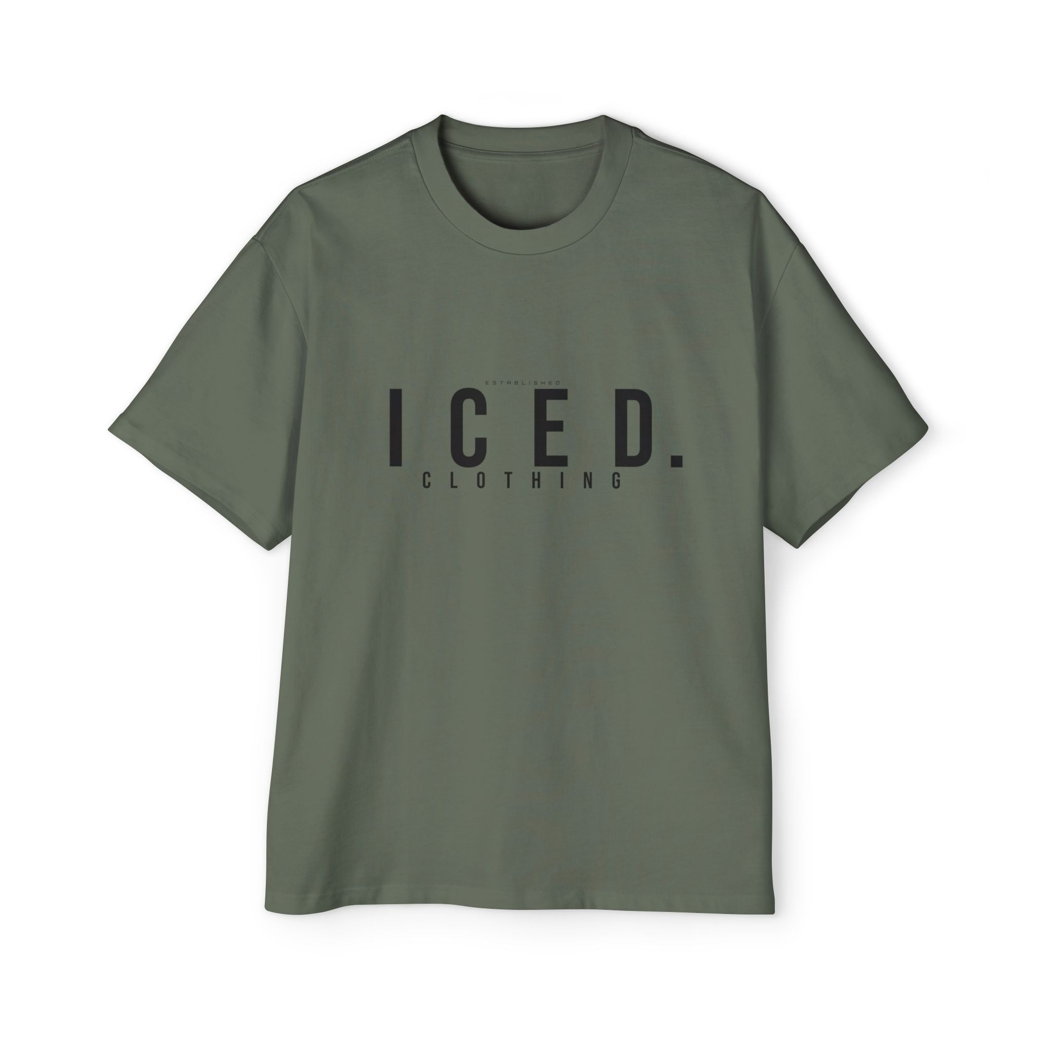 ICED. Established — Minimalist Men's Oversized Tee