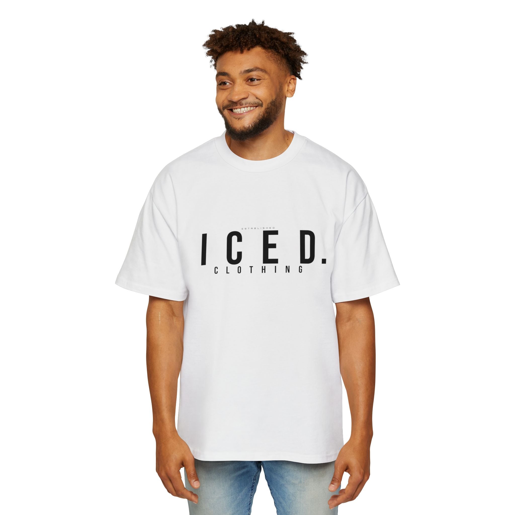 ICED. Established — Minimalist Men's Oversized Tee